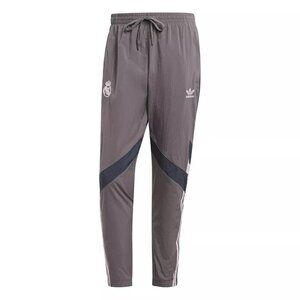 Adidas Originals Charcoal Real Madrid Lifestyler Track Pants- Men's Size Medium